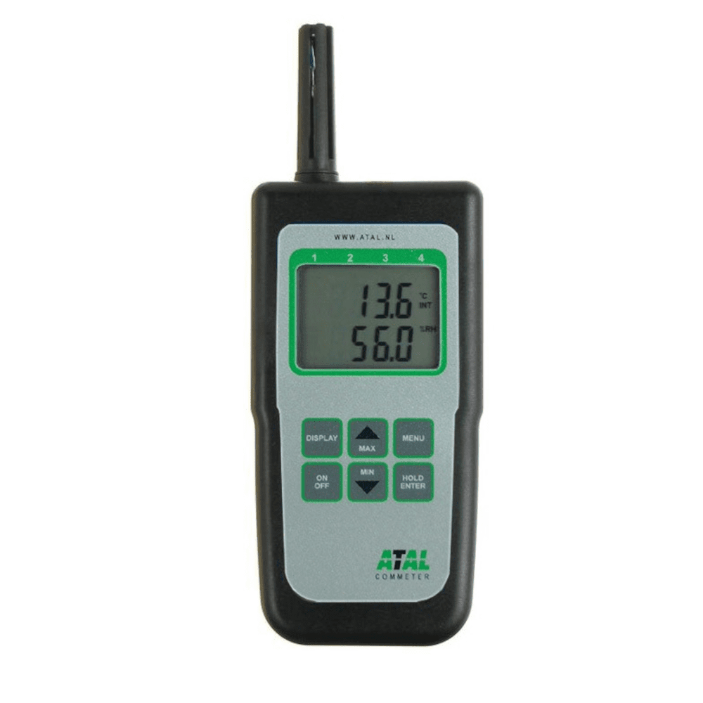 Afbeelding van ATC-06 Portable handmeter met 2 ingangen voor temperatuur, RV en dauwpunt sensoren