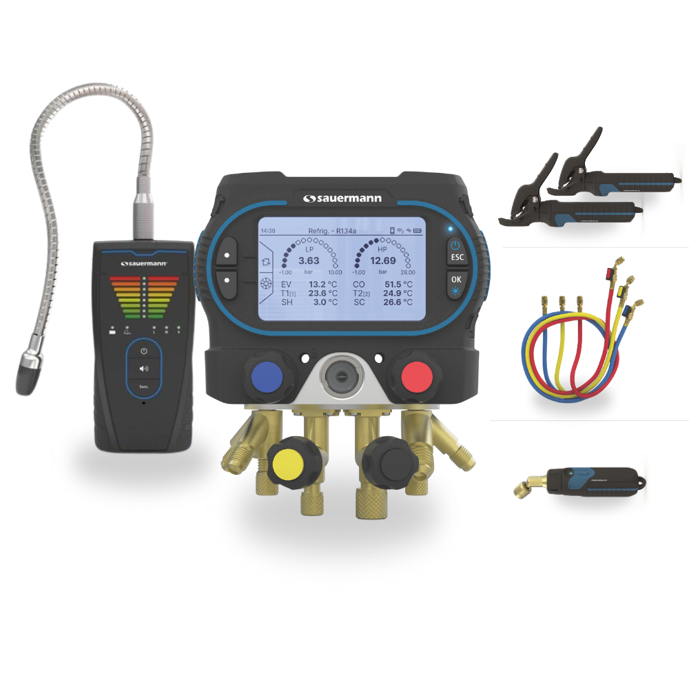 Bundelset voor onderhoud van koeltechnische systemen